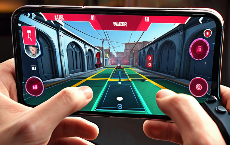 **
"Valorant Mobile gameplay on a smartphone. A first-person perspective showing customizable touchscreen controls overlayed on the game's interface. A character using unique agent abilities. The background shows a Valorant map. Vibrant colors, action shot."
**