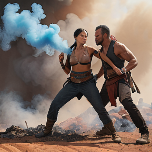 Home 25 **Jett and Sage dynamic duo:** Jett aggressively pushing a site, Sage providing healing support amidst smoke. Valorant. Action shot.