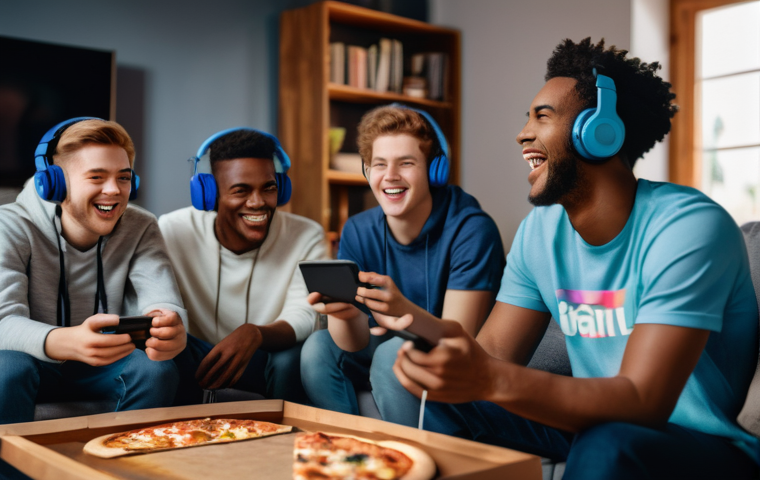 발로란트 팀 결성 방법 - **Prompt 1: Team Bonding and Friendship** "A diverse group of five young Valorant players, appro...