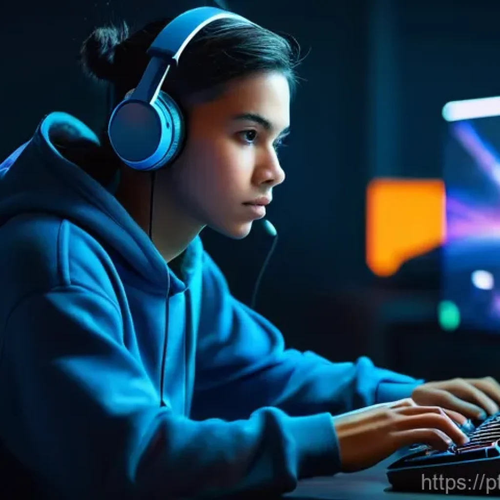 발로란트 실력 향상을 위한 멘탈 관리 - **Prompt:** A focused young adult gamer (gender-neutral, 18-25 years old), dressed in a comfortable,...