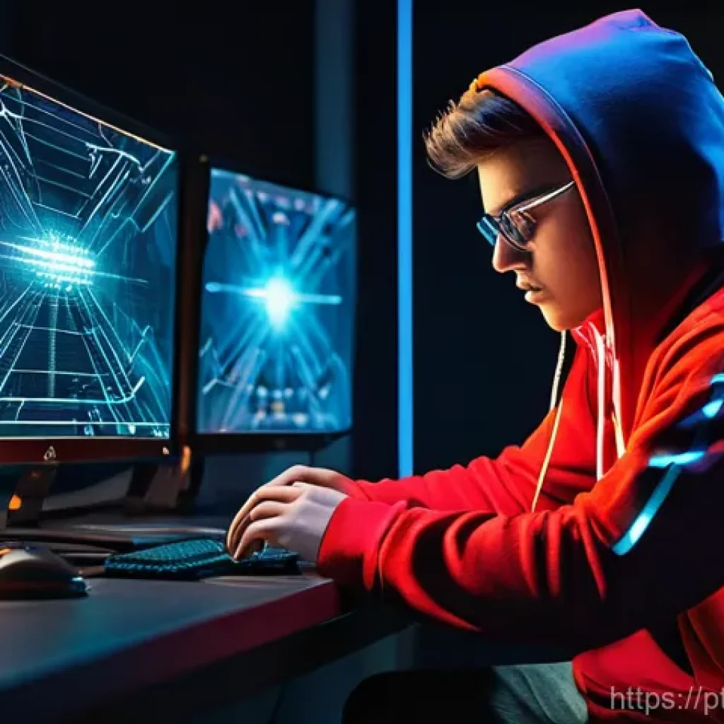 발로란트 타격 판정 오류 해결 - **Prompt 1: The Frustrated Gamer and Network Issues** "A young adult male gamer, wearing a comfo...
