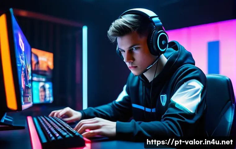 발로란트 e스포츠 관련 뉴스 - **Prompt 1: High-Stakes Valorant Pro Play** "A dynamic, medium shot of a professional Valorant p...