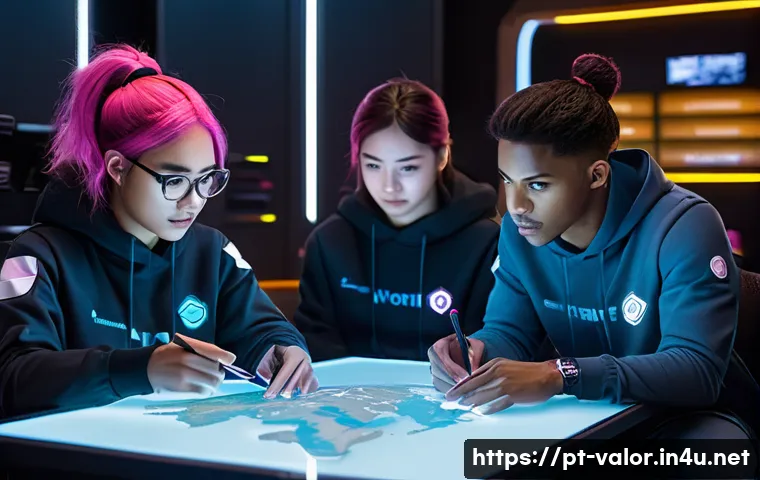 발로란트 추천 디스코드 서버 - **Prompt 1: Valorant Strategy Session on Discord** "A group of five diverse Valorant players, in...
