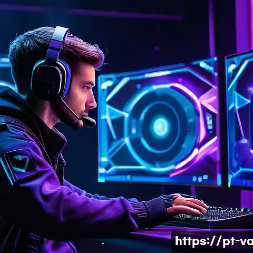 발로란트 유저 경험 기반 꿀팁 - A skilled esports player practicing spray control in Valorant inside a futuristic shooting range, fo...