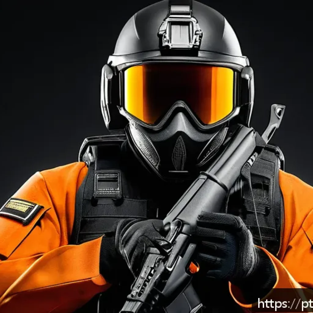발로란트 콘텐츠 제작자의 비법 - A vibrant and dynamic thumbnail design featuring a Valorant agent in action, wearing tactical gear a...