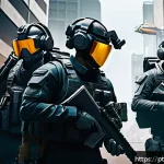 Home 20 발로란트 유저가 선호하는 전략 - A detailed digital illustration of a competitive Valorant match scene focusing on strategic map cont...