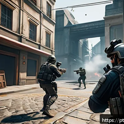 Home 30 발로란트 개인 포인트 관리법 - A dynamic and intense Valorant gameplay scene showing a skilled agent using strategic positioning ne...