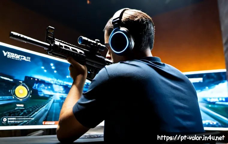 발로란트 세부적인 총기 능력 - Photorealistic cinematic esports training scene in a São Paulo gaming arena, a focused Brazilian tac...