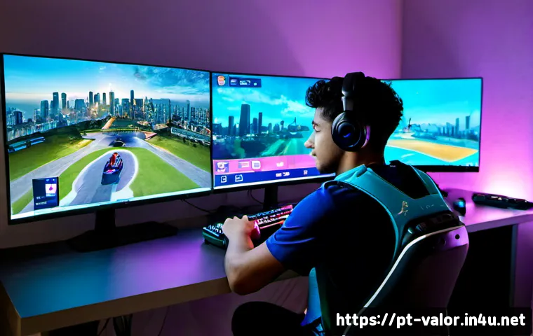 발로란트 배틀 패스 혜택 - Photorealistic cinematic scene of a young Brazilian esports player in a modern São Paulo apartment g...