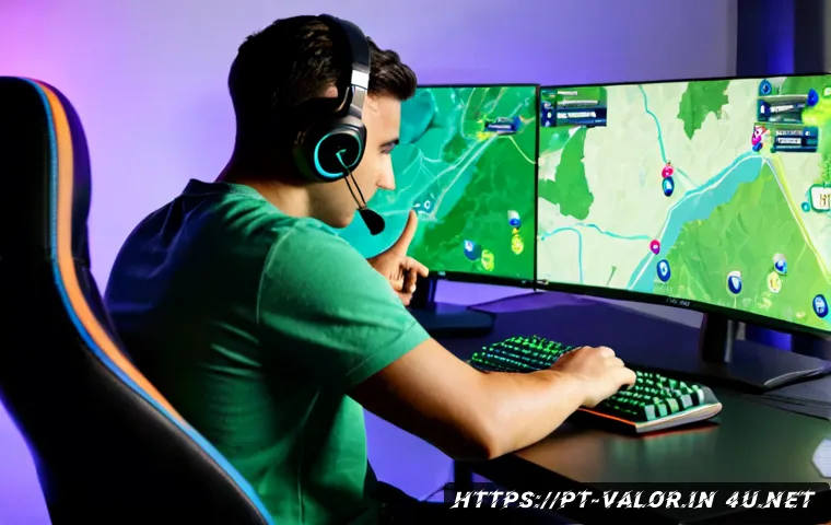 발로란트 듀오 모드 전략 - Photorealistic esports duo strategy scene in a modern Brazilian gaming room, two focused young adult...