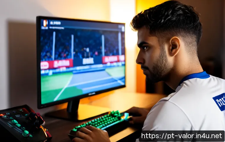 Home 31 발로란트 경쟁전 패치 노트 - Photorealistic esports player in a modern Lisbon gaming room, wearing a casual team jersey with no l...